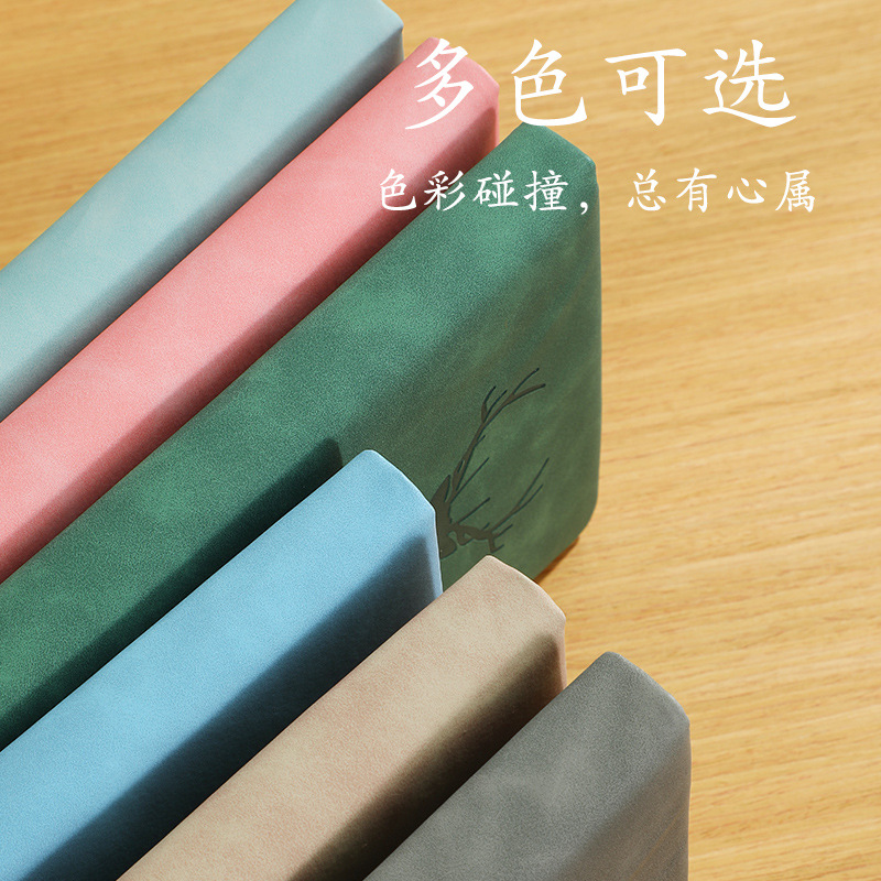 a5 leather notebook, thickened, business office customized, enterprise logo notepad, student daily accounting notebook Specification image