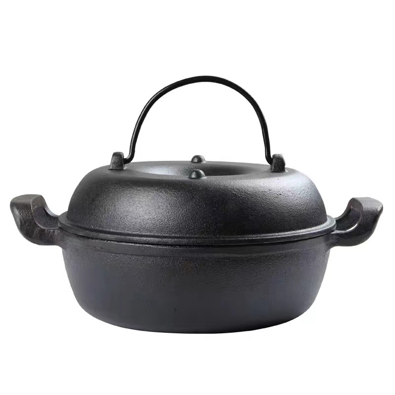 Sizzling Sweet Potato Pot Home Baked Sweet Potato Corn Pot Barbecue Pot Baked Sweet Potato Barbecue Plate Application Scenario