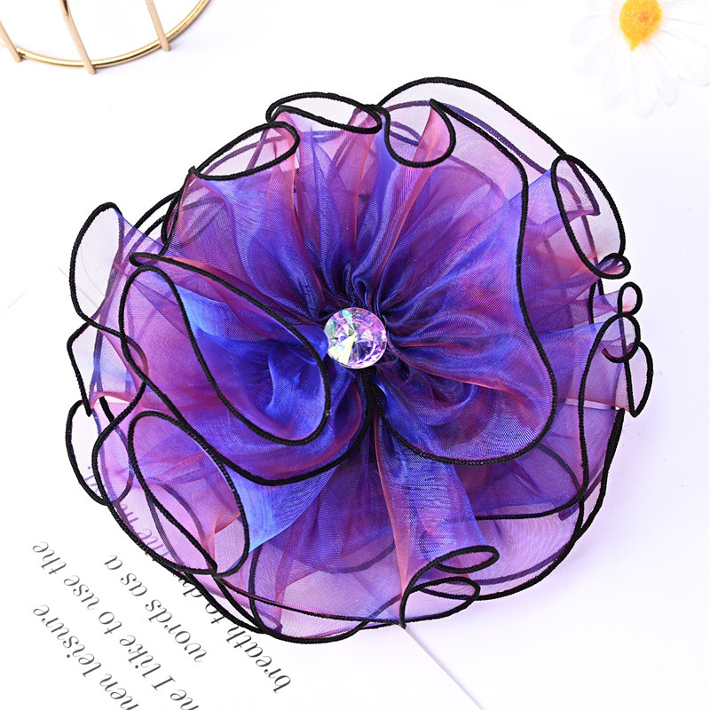Wholesale of fabric headwear, handcrafted hair accessories, festival activities, and large flower decorations Specification image