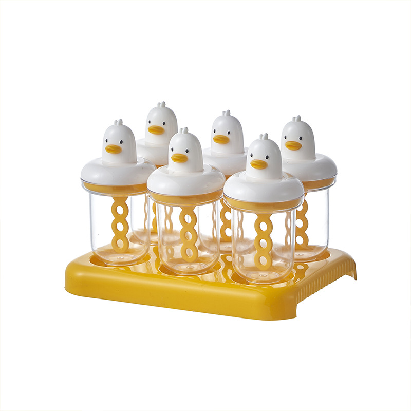 8550萌鸭冰模萌鸭冰棒模具小黄鸭造型雪糕模冻冰棍模具小孩冰棒模