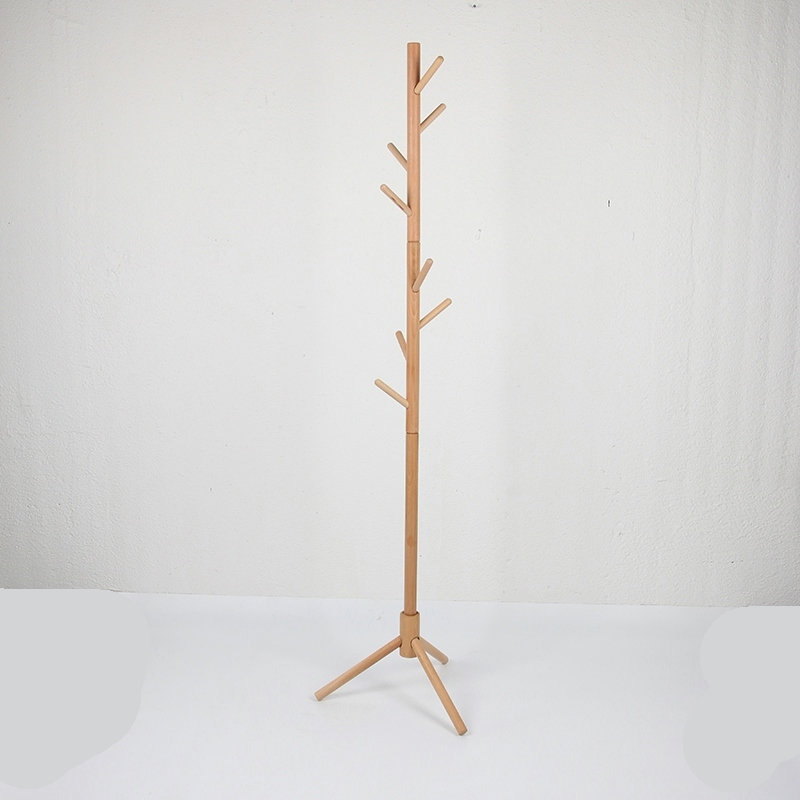 Simple Home Wooden Coat Rack Creative Hangers Living Room Bedroom Floor Storage Rack Manufacturers Hanger Floor details Picture