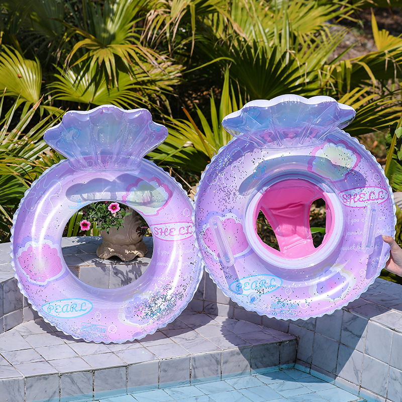24 New Beauty Fishtail Swimming Ring Children's Steering Wheel Seat Thickened Children's Baby Inflatable Pants Pocket Wholesale Application Scenario