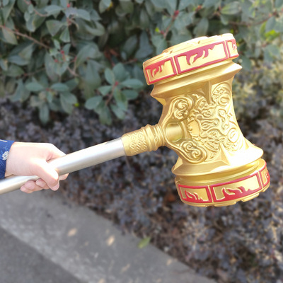 Douluo Mainland Tang Three 1:1 Props Cos Animation Around Pu Simulation Rubber Model Birthday Gift Haotian Hammer Application Scenario