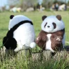 Chubby panda plush toy with a realistic sitting posture, national trend panda plush toy, zoo souvenir, baby doll gift Specification image