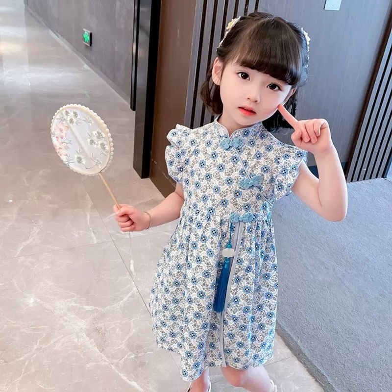 Summer 2022 new stylish cheongsam dress for girls, baby girls, children's summer wear, Hanfu dress Application Scenario