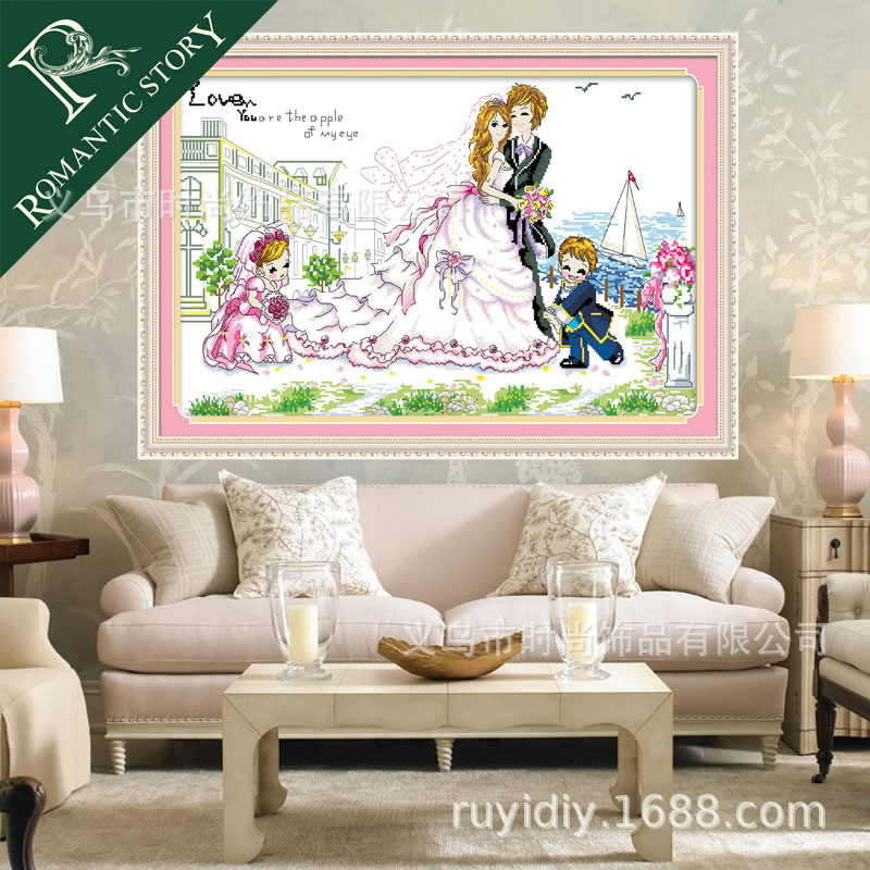 Cross-stitch printed Living room: Exquisite Cross-stitch Happiness for a Lifetime (Part 3)G0328 details Picture