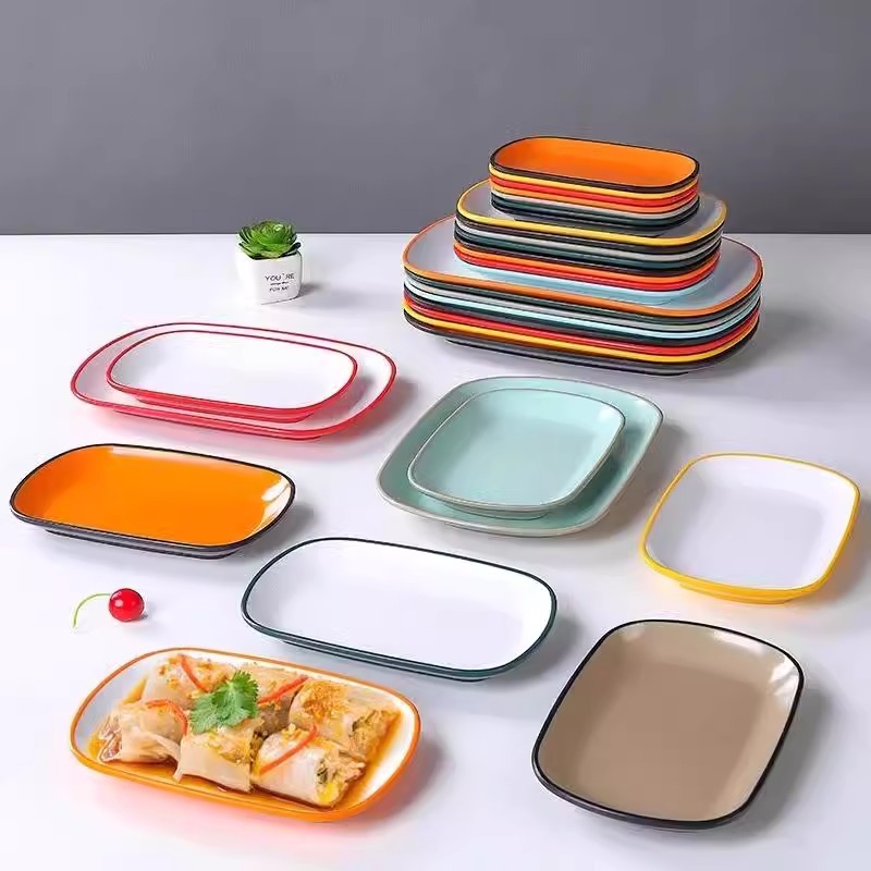 盘子/塑料餐盘/欧洲盘子/烧烤盘酒店用品/玻璃盘细节图