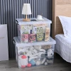 This high-transparency, multi-functional, and multi-specification household large-capacity storage box for cotton quilts and clothes can be used as a wardrobe details Picture