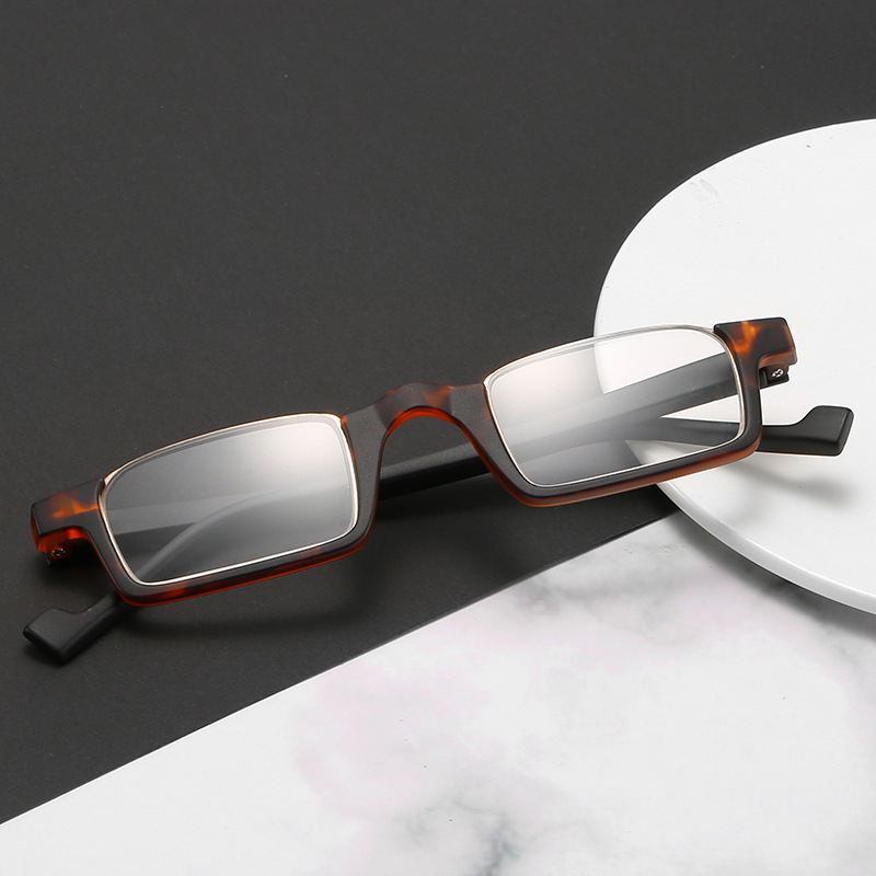 Wholesale of new cross-border fashion semi-frame anti-blue light reading glasses, high-definition reading glasses for the elderly, and lightweight and comfortable glasses details Picture