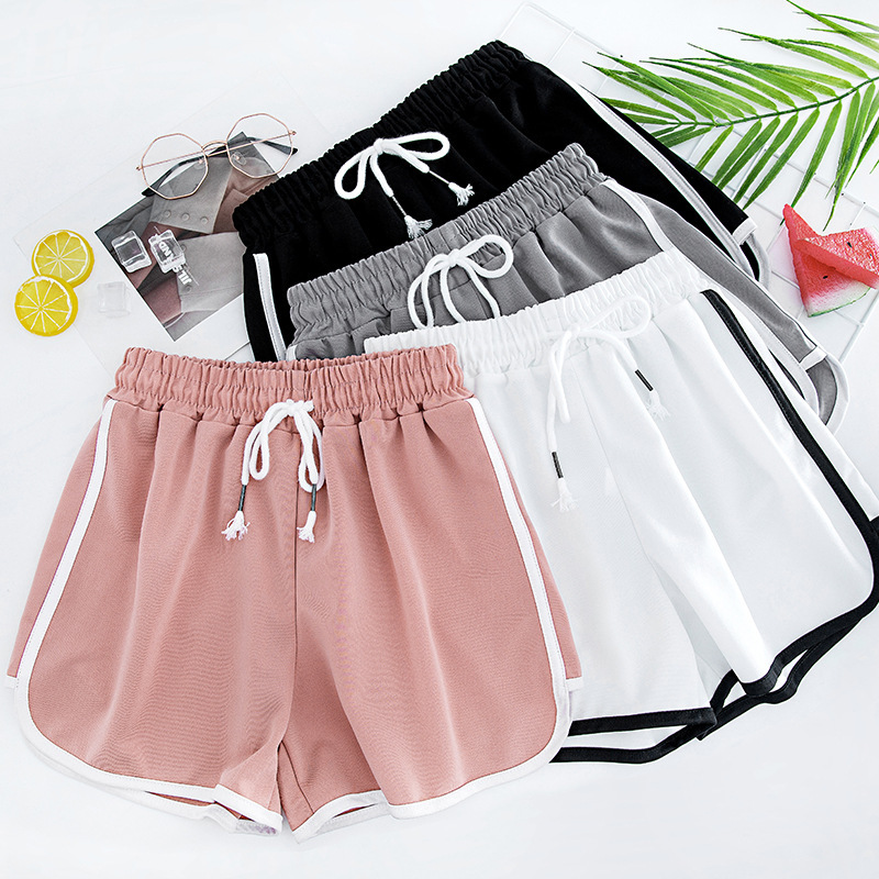 Summer A-Word Sports Shorts Wear Three Points Loose Wide Leg Pants Large Size High Waist Slim A-Word Sweet Casual Hot Pants