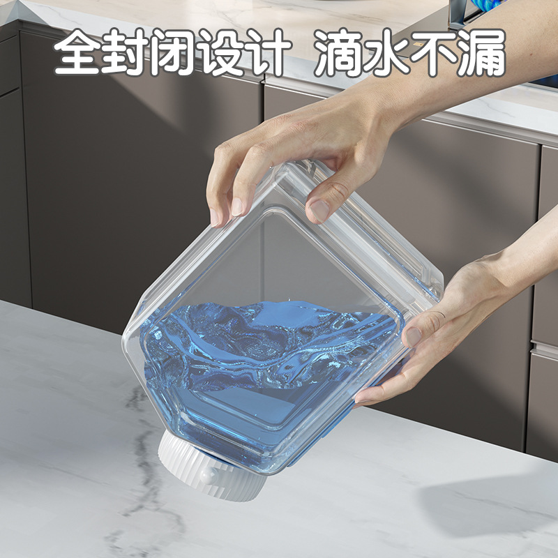 Food-grade sealed plastic thickened transparent storage box, snack timing kitchen storage tank, grains and cereals Specification drawing
