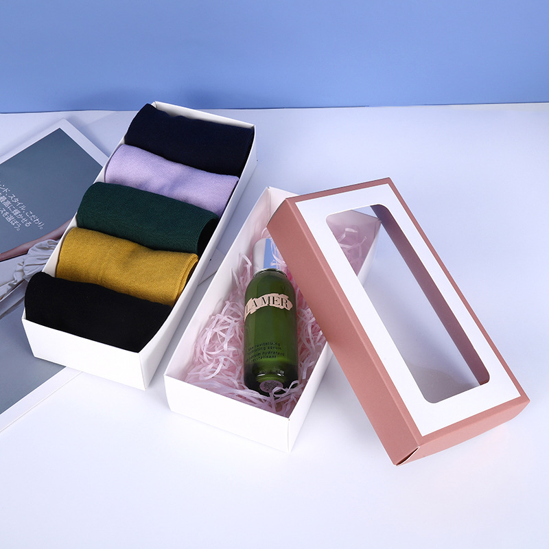 White Card Box Paper Box Small Batch White Box Underwear Blind Box Empty Box Wholesale Drawer Box Cover Color Box Application Scenario