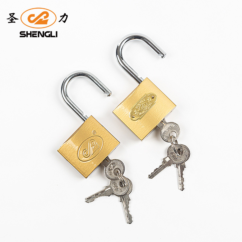 Shengli Factory wholesals copper-like padlock cores, which can be customized for export. Door locks, cabinet locks and anti-theft locks can be made through and open Specification image