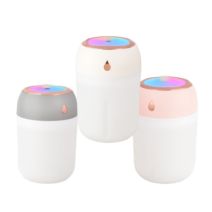 Portable water drop color humidifier Office bedroom home humidifier Car seven color aromatreatment sprayer Specification drawing