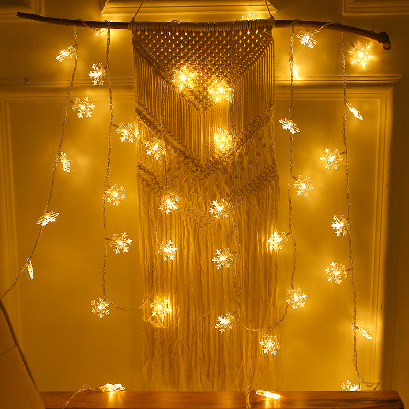 led string light manufacturer wholesale Christmas snowflake string light, bar birthday stage starry sky decoration details Picture