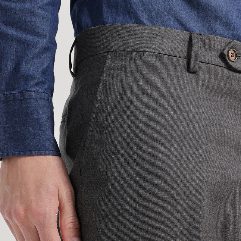 New textured drape no-iron dress pants for men, straight-leg loose business casual slimming work suit pants for summer Item Picture