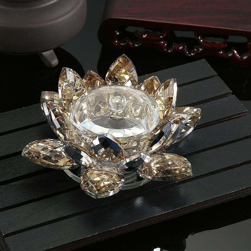 New Crystal Lotus Nail Nail Cup Pen Wash Cup Home Delicate Transparent Crystal Lotus Nail Nail Cup With Lid Application Scenario