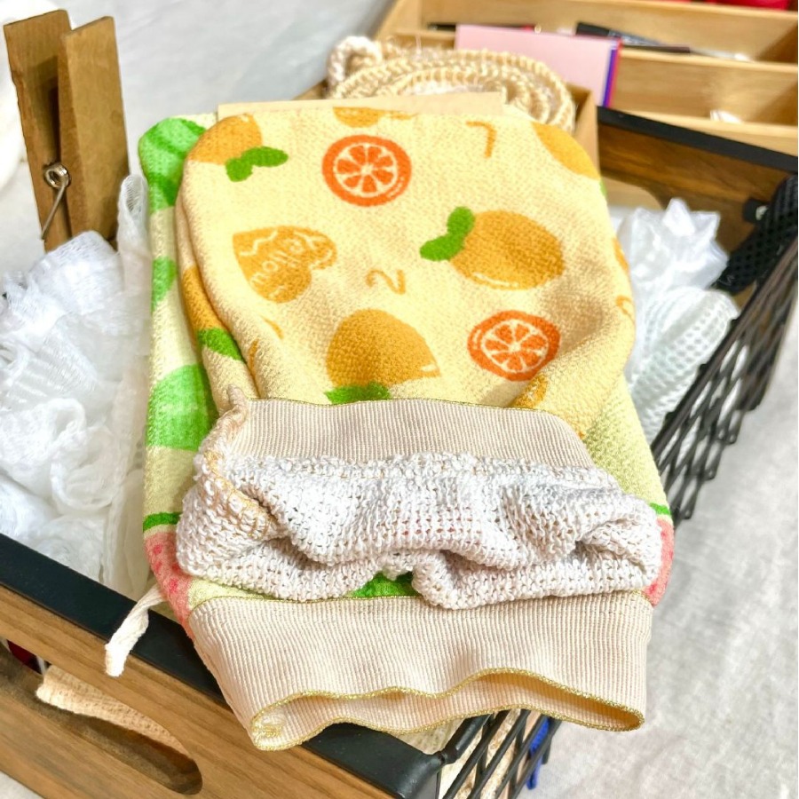 Double-Sided Household Fine Sand Painless Bath Towel Bath Center Thickened Soft Adult Mud Under Gray Bath Towel Bath Gloves Specification drawing
