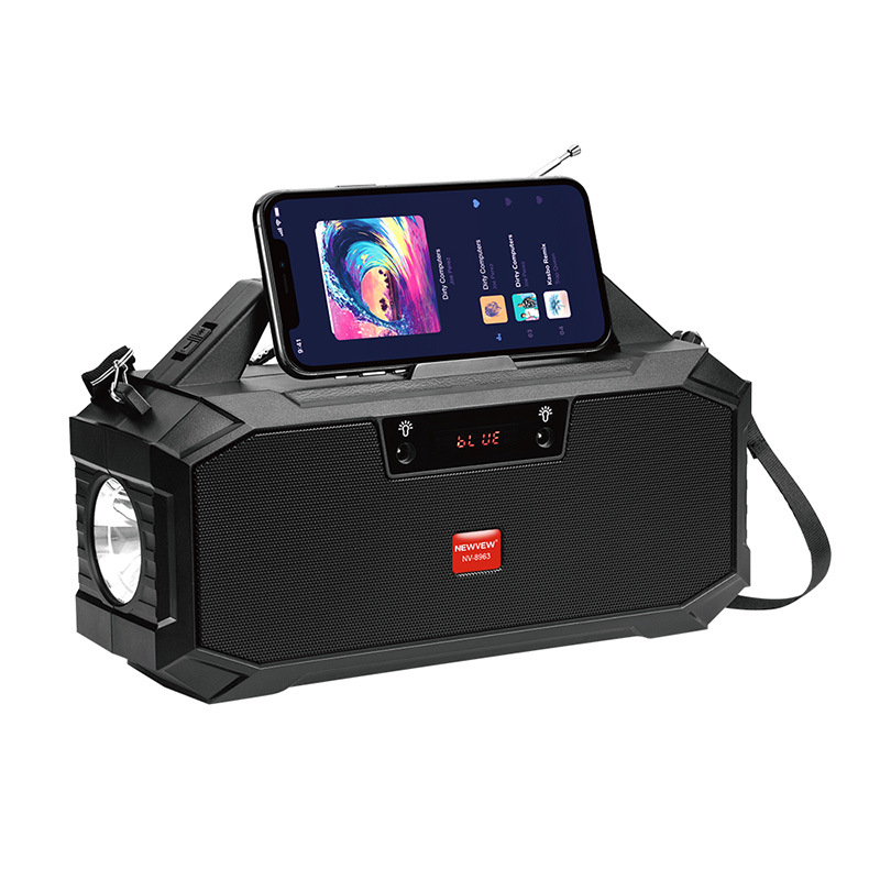 Portable Plug-In Card Speaker Home Outdoor Karaoke Bluetooth Speaker External Antenna Usb Charging Cable Audio Nv-8963 Specification drawing