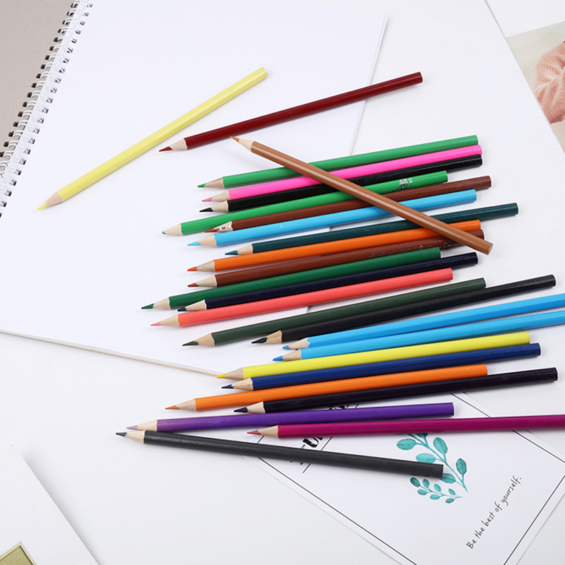 厂家直销卡通彩色铅笔免削卡通铅笔儿童早教学习用品铅笔彩虹笔详情图4