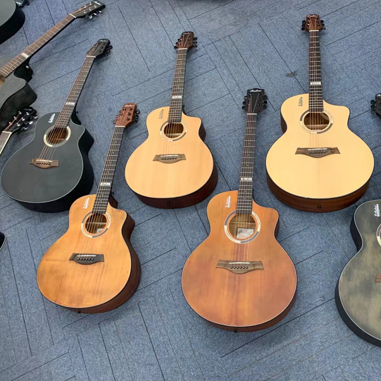 Factory direct sales of 38-inch guitars, 41-inch folk guitars, defective guitars, and practice acoustic guitars without affecting usage Specification image