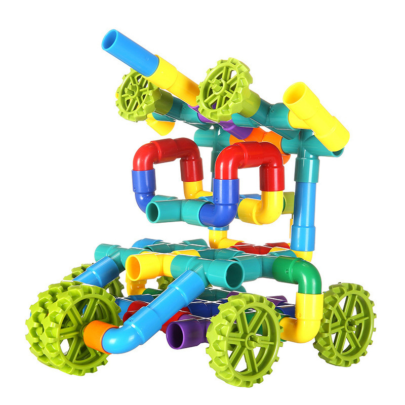 Water pipe building blocks for children, pipe assembly, toy assembly, smart baby, kindergarten, large boy water pipe Item Picture