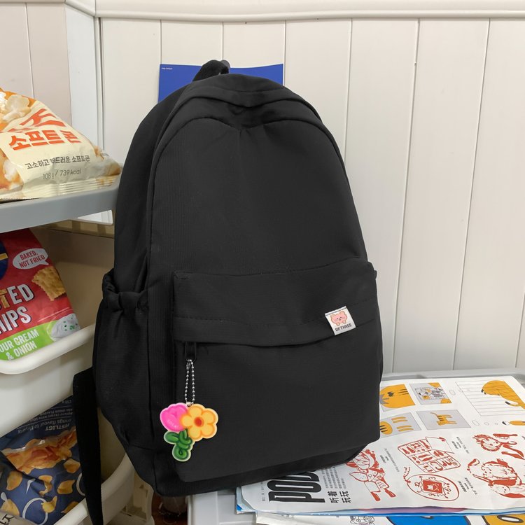 轻便简约大学生女双肩包书包初高中校园风大容量背包旅行电脑包详情27