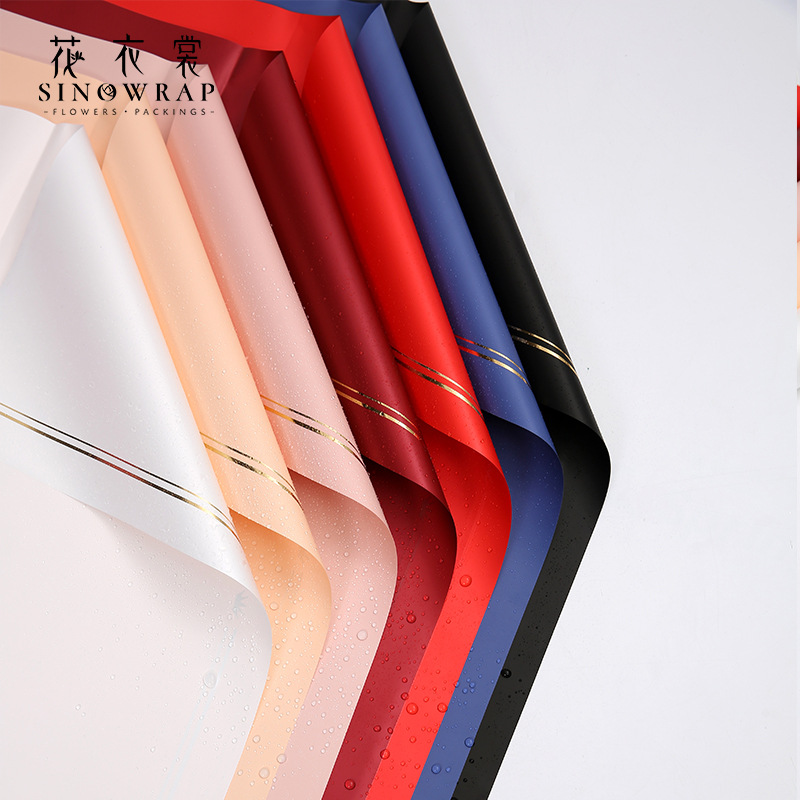 花衣裳幻想曲系列烫金皇冠鲜花包装纸防水欧雅纸花艺包装无冕之冠