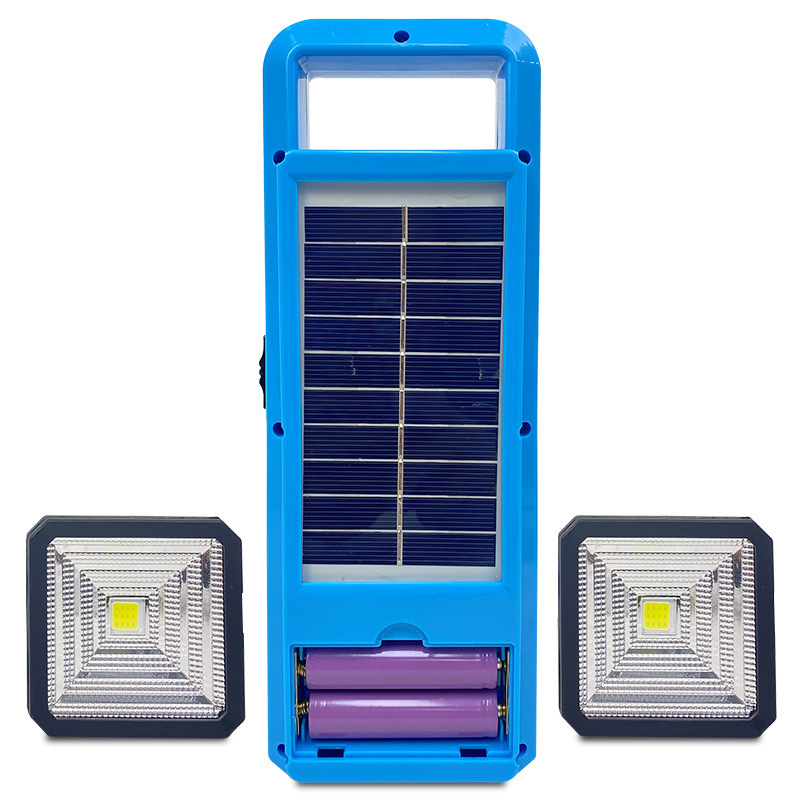 The HB7028 integrated solar lamp, portable household outdoor floodlight and searchlight, is a bestseller in cross-border foreign trade details Picture