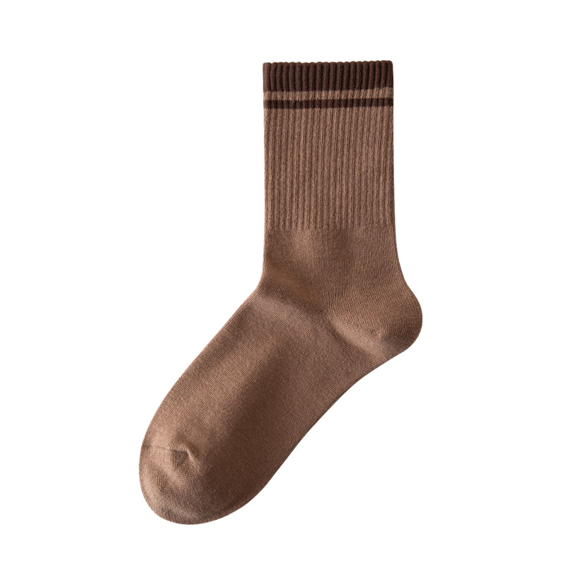 Women's autumn and winter cotton socks, mid-calf socks, Instagram trendy long socks, popular sports men's high-waisted long calf socks Item Picture
