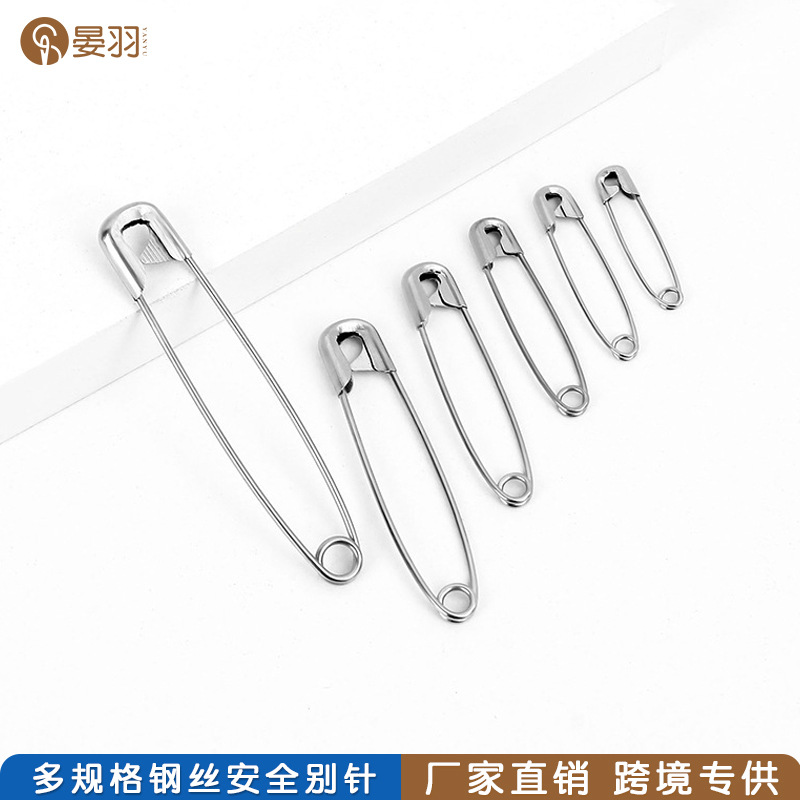 Stainless steel safety pin Small Large pin Children's insurance pin Paper clip brooch diy handmade pin full figure
