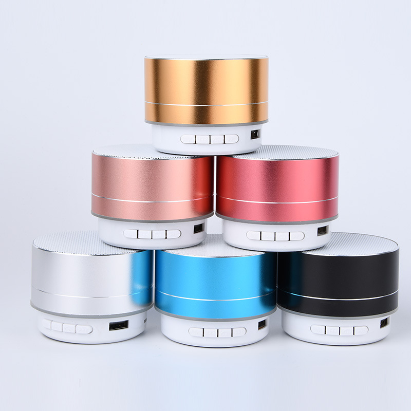 New outdoor portable metal A10 Bluetooth speaker with SIM card, mini speaker, wireless subwoofer, small steel cannon details Picture
