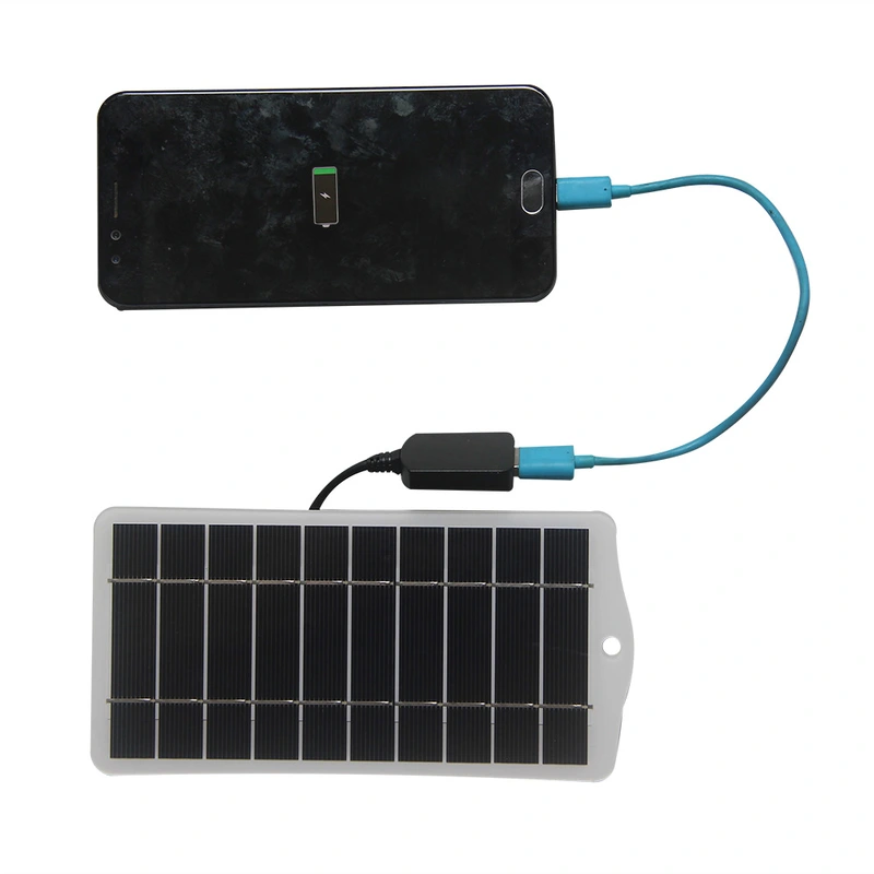 2.5W 5V Solar Panel Charger Iphone Mobile Power Charger Charging 3.7V-5V