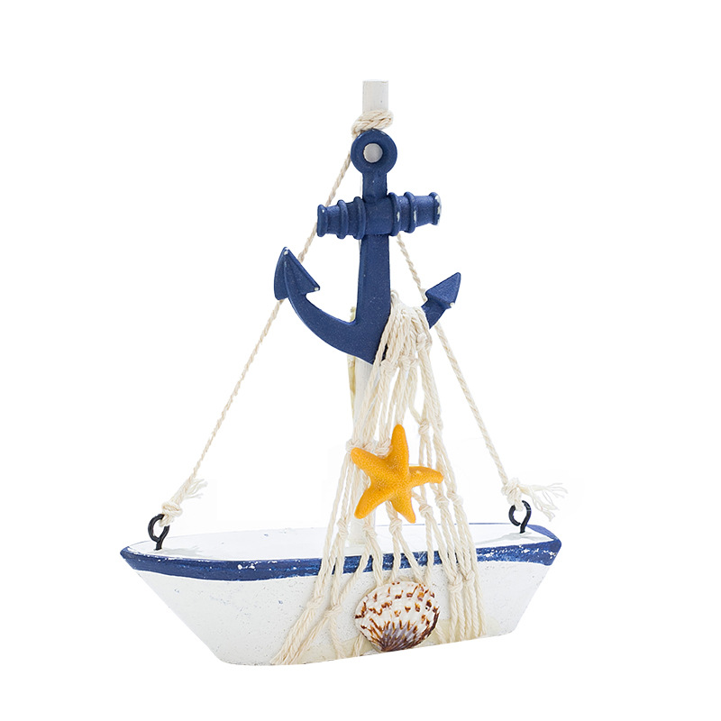 地中海风格帆船摆件家居装饰品摆设时尚创意木质小船模型工艺礼品（价格面议）详情图5