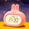 翰林时光2023新款闹钟学生专用起床神器儿童男女孩可爱兔子闹钟图