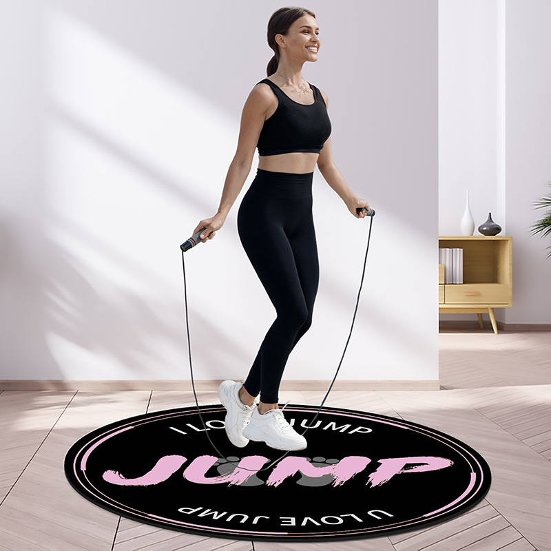 Skip Rope Cushioning Mat Yoga Mat Carpet Floor Mat Home Fitness Anti-Vibration Sound-Proofing Anti-Slip Sports Professional Mute Mat