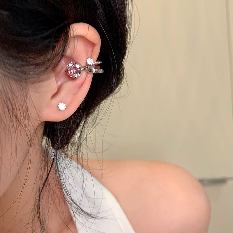 精致小灯泡闪锆耳蜗耳夹无耳洞独特个性高级感轻奢气质耳饰女耳环详情8