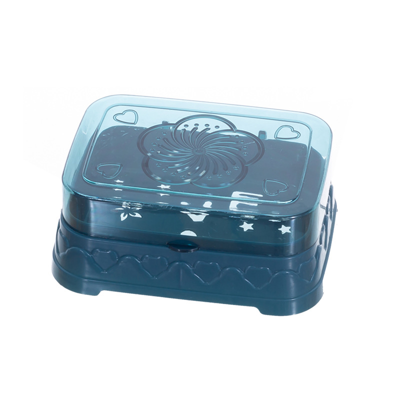 Soap box with lid, study dormitory flip lid, draining soap box, bathroom soap box, creative large laundry box