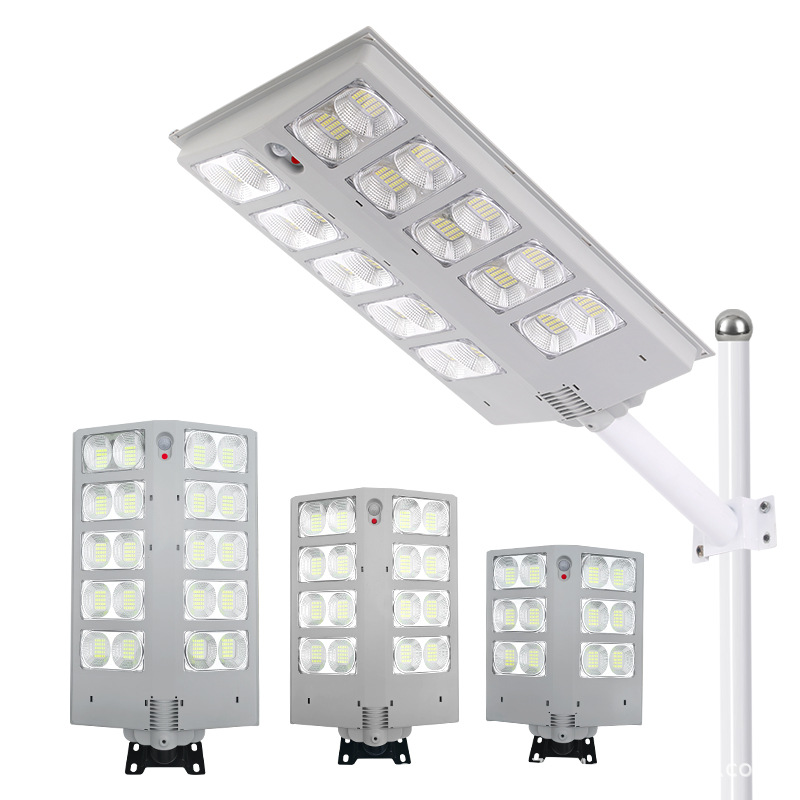 [For Cross-Border] Solar Street Lights Upgraded Human Body Induction Lights Integrated Floodlight Garden Lights Item Picture