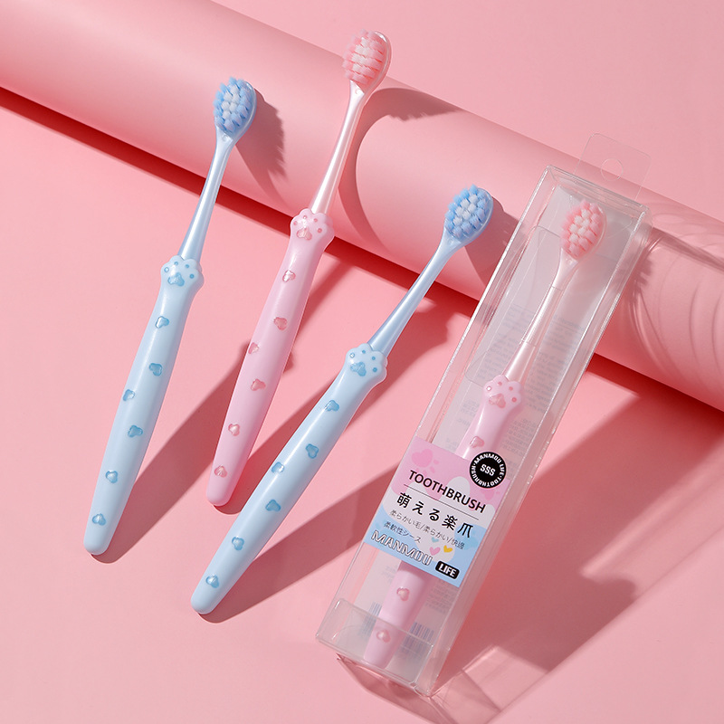 软毛牙刷小头成人家用女孕妇月子情侣超细毛高级牙刷厂家现货批发详情图2