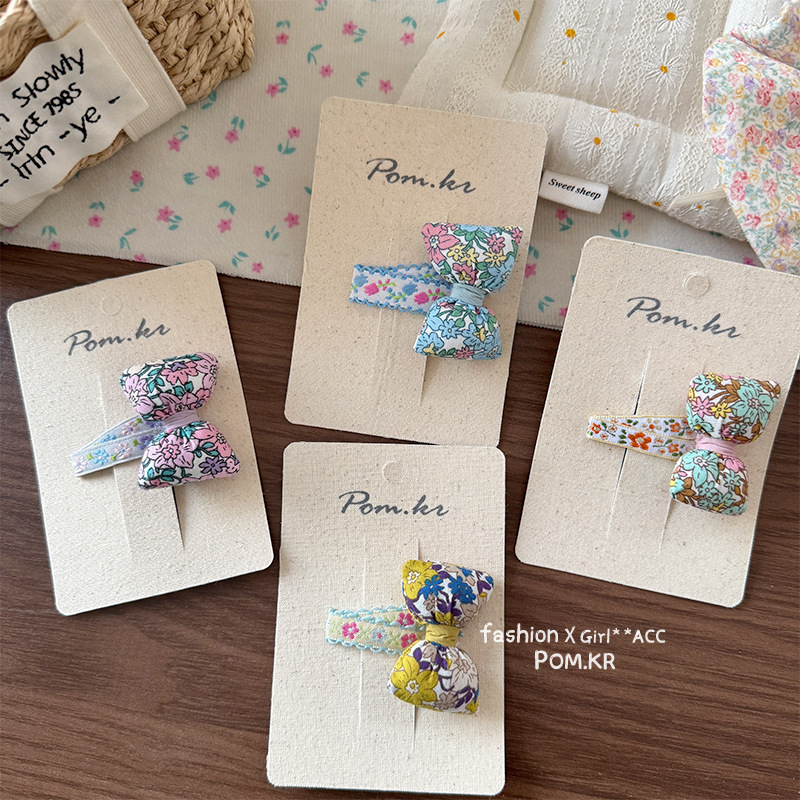 Wholesale of new spring Korean pastoral floral kt cat bow headwear, brooches, clothing accessories and accessories