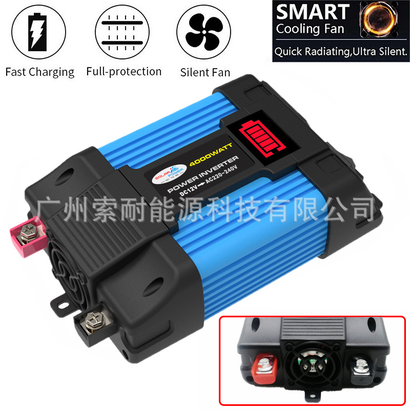 【 New Product 】 Cross-border Car Inverter 300W 500W 12V to 110V 220V Car Inverter details Picture