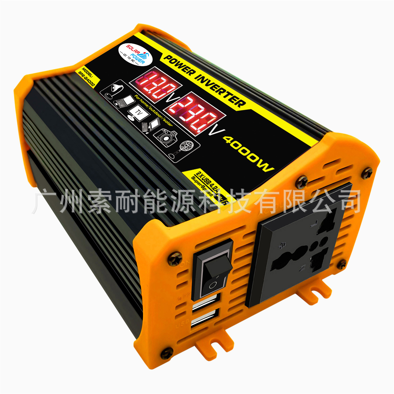 Legend II Car inverter 300W 12V to 220V/110V Cross-border Inverter with voltage display pic 8