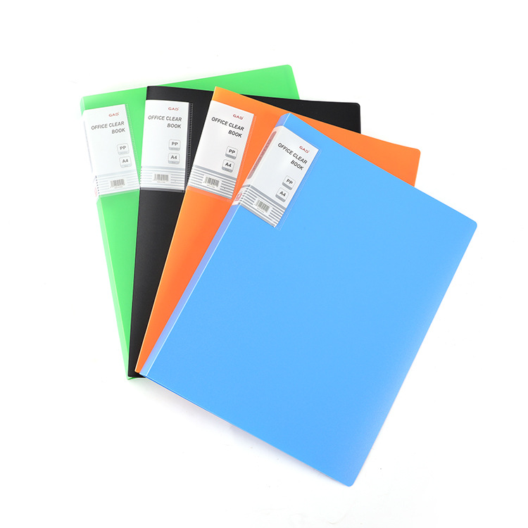 Folder, a4 document book, loose-leaf, student color test paper folder, classified storage folder, transparent office document book details Picture