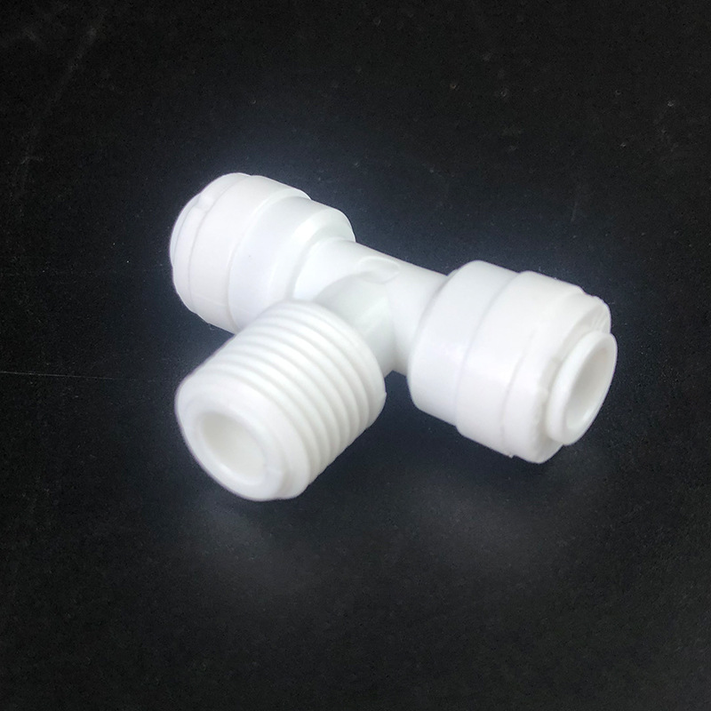 净水器配件6044快速接头2分正螺纹三通接头 2分T型三通快接Water purifier connector