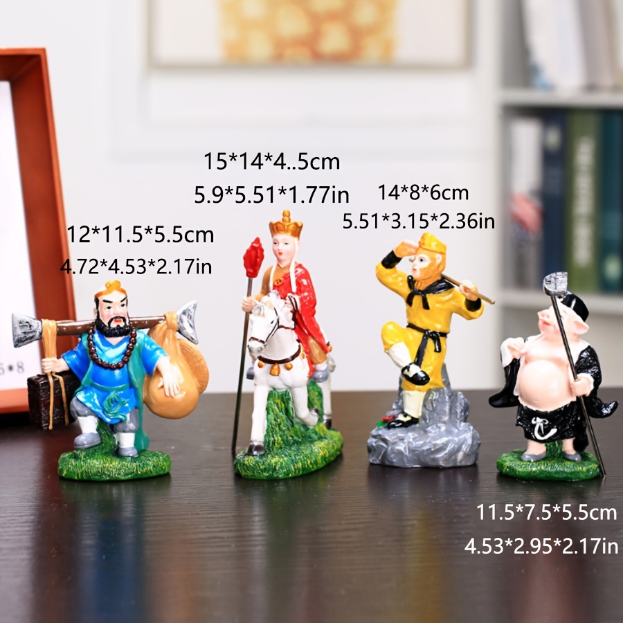 Monkey King's Journey To The West Resin Handicraft Decoration Cartoon Decorations Sun Wukong Hand Doll Home Decoration details Picture