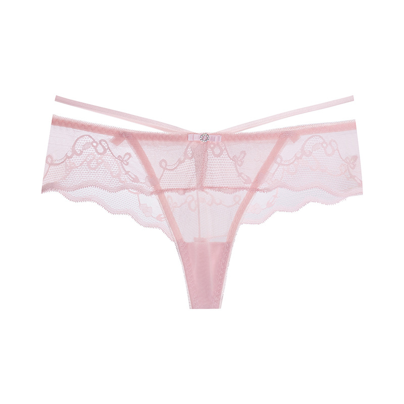 New Sexy Female Thong Lace T Pants Light Breathable Transparent Sexy Briefs Female Cross-Border Manufacturers Item Picture