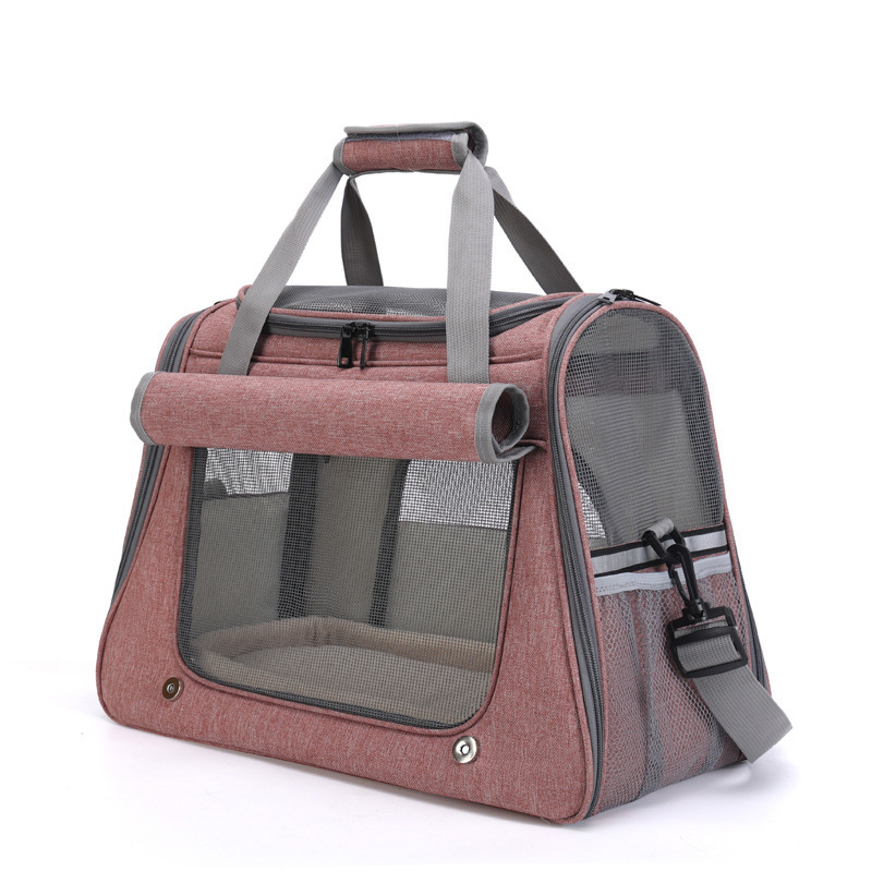 Pet bag, large-space portable pet aviation case, outdoor breathable hand-held cat bag, small pet backpack for going out Item Picture