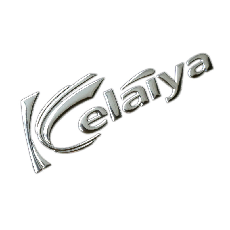 Three-dimensional soft label PVC electroplated metal hot stamping car sticker 3d stereoscopic trademark split label nameplate electric vehicle soft plastic Item Picture