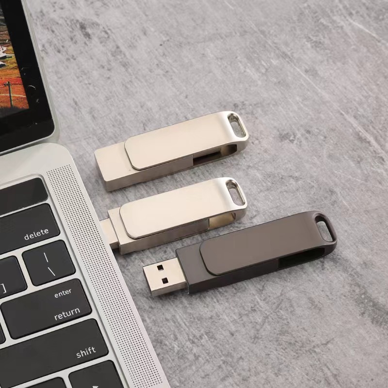U盘批发8g金属旋转u盘刻字高速U盘礼品16g电脑两用优盘32g印logo